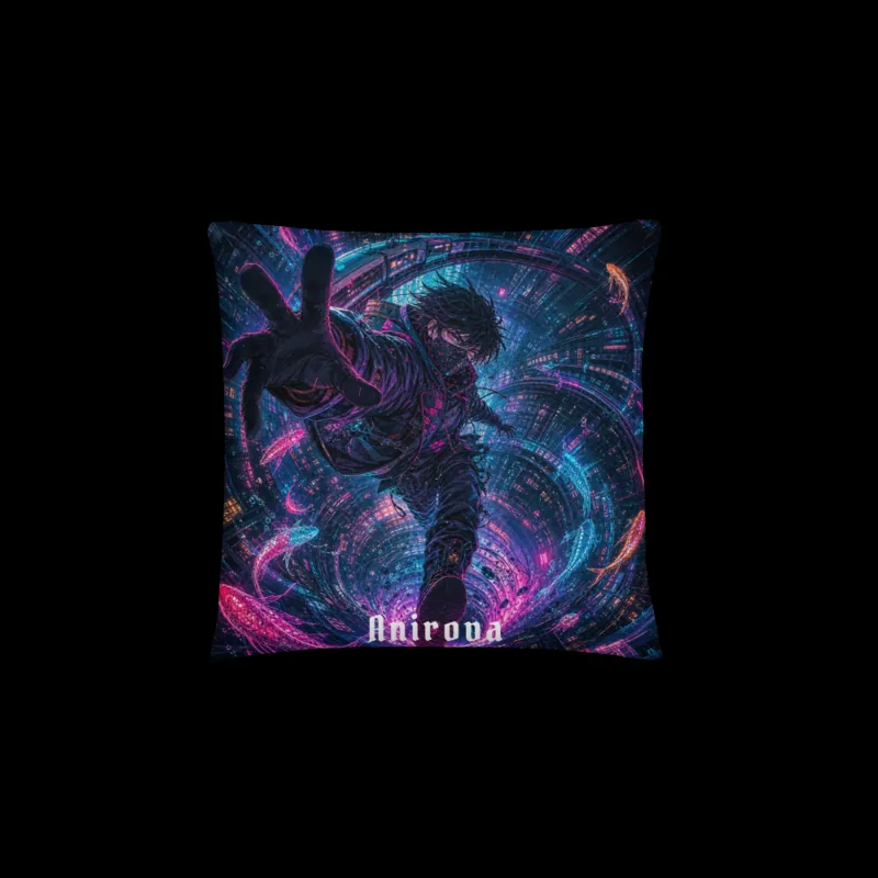 Neon Singularity auf Kissen