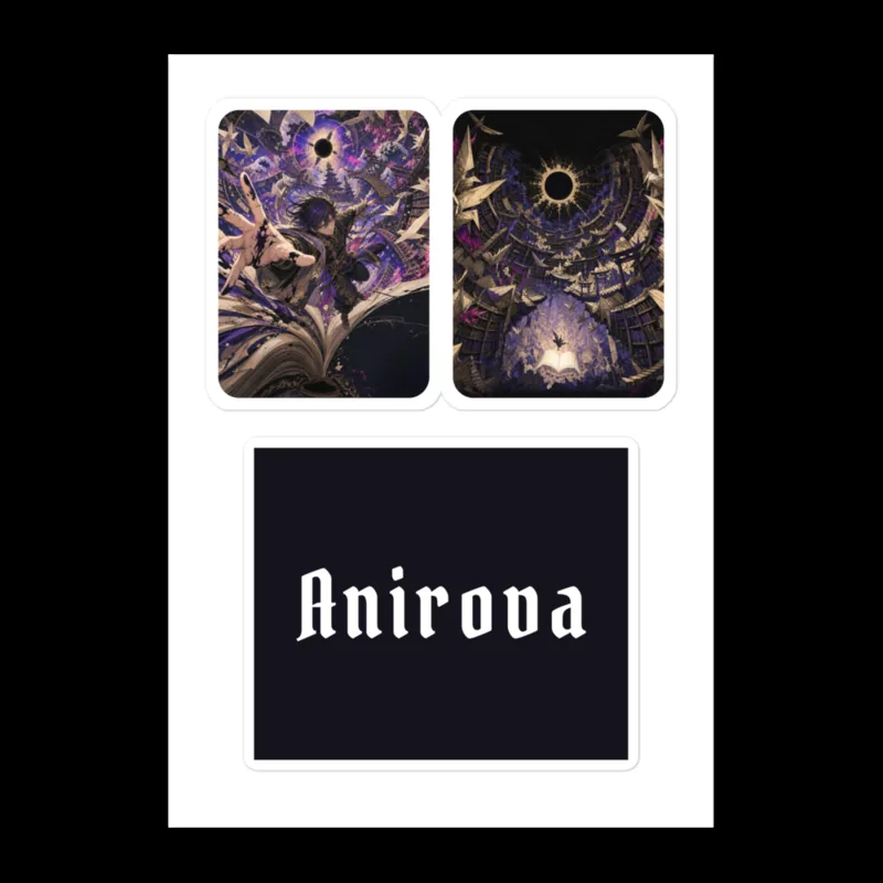 Library Worlds End auf Sticker